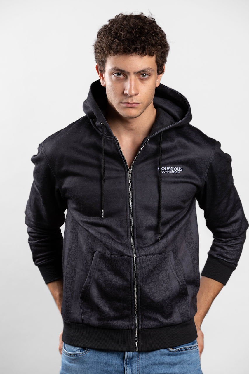 Black Zip Hoodie